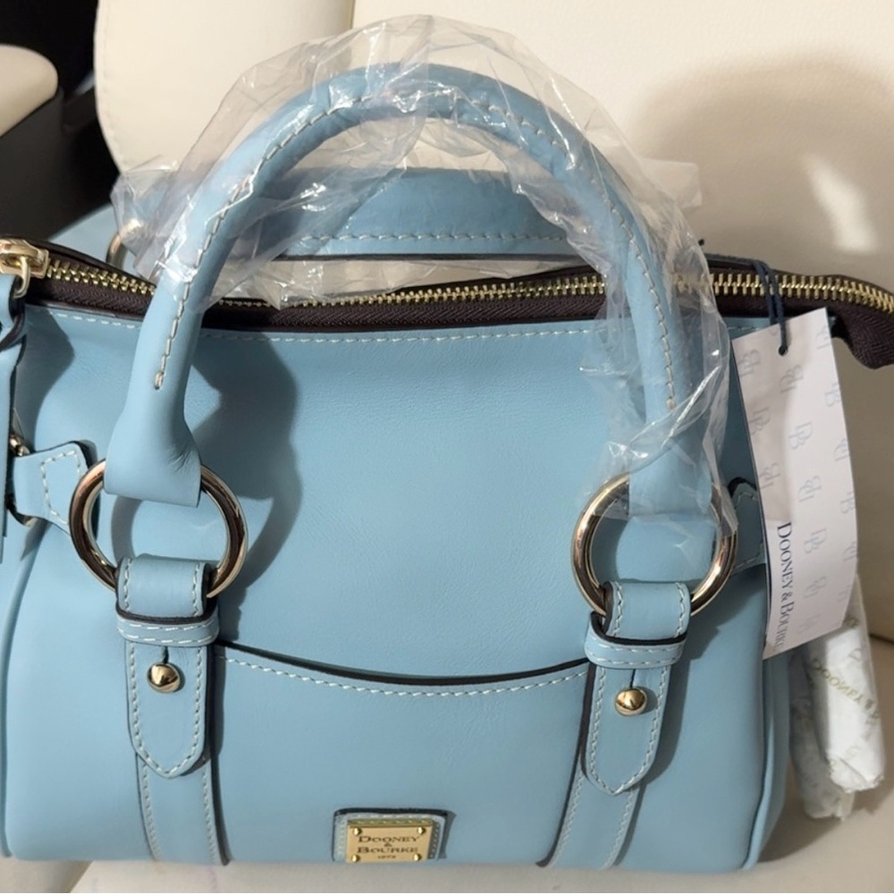Dooney & Bourke Penrose 2 Satchel With Pocket (Aqua)
